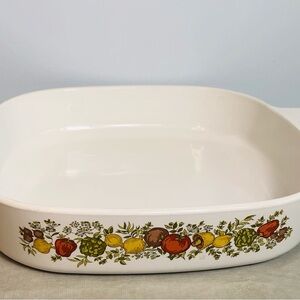 Vtg Corning Ware Spice of Life A-10-B Casserole Baking Dish   NO LID